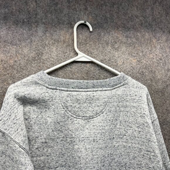 Calvin Klein Jeans Sweatshirt Womens Small Gray Logo Crewneck Pullover Fleece - Picture 9 of 10